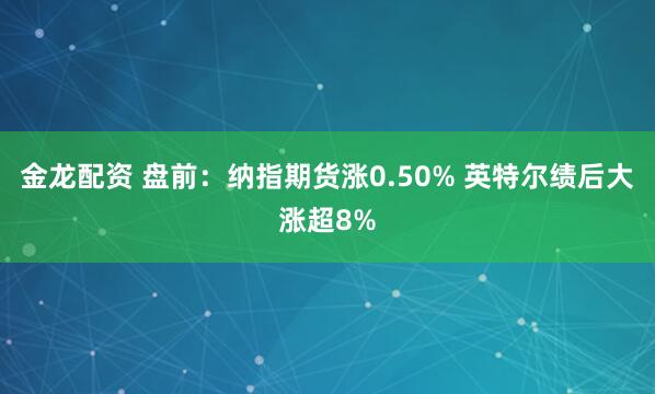金龙配资 盘前：纳指期货涨0.50% 英特尔绩后大涨超8%